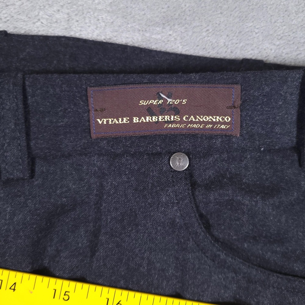 Riviera Jack Victor Pants Mens 44R Wool Vitale Barberis Canonico Italy Dress - Picture 6 of 11